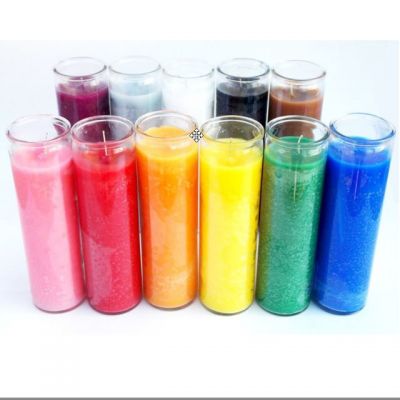 Religious glass candle jar LT6021